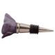 Purple Medium Rose Flower Ceramic Wine Stopper
